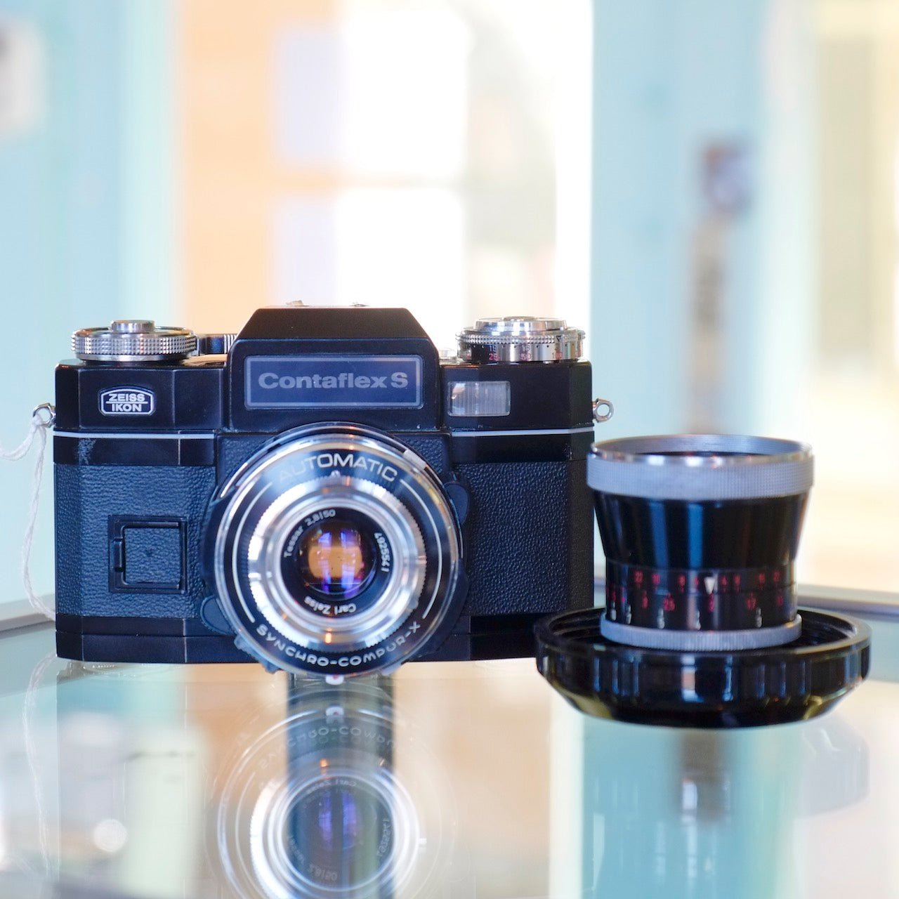 Zeiss Ikon Contaflex S with 50mm f2.8 and 35mm f3.2