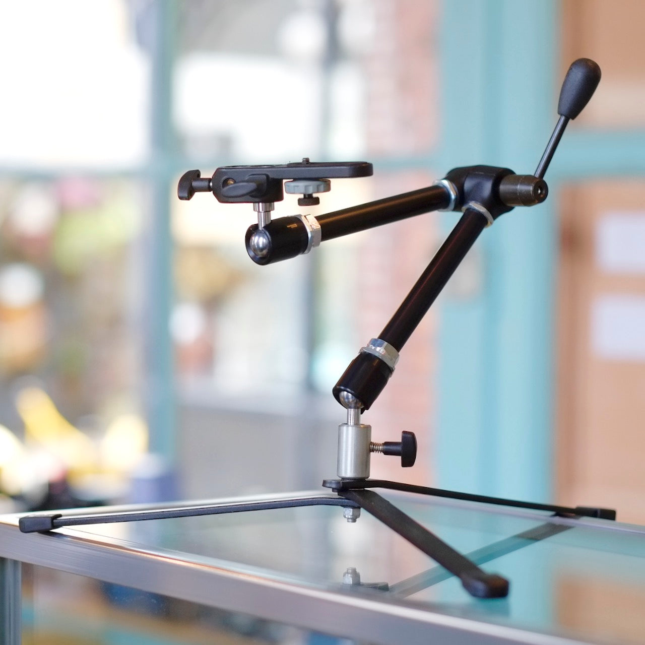 Manfrotto #143 Magic Arm with stand and camera mount