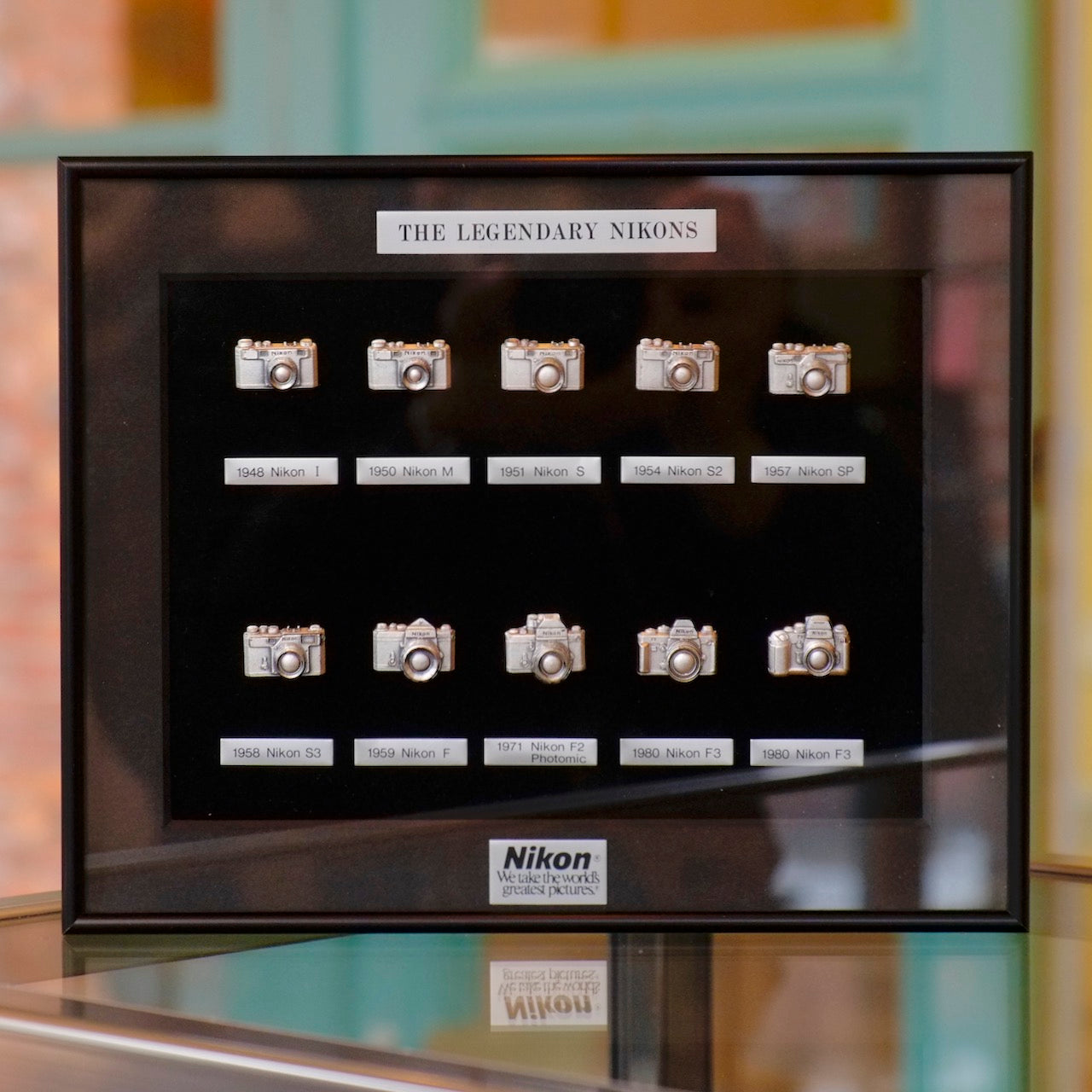 "The Legendary Nikons" framed collectible display
