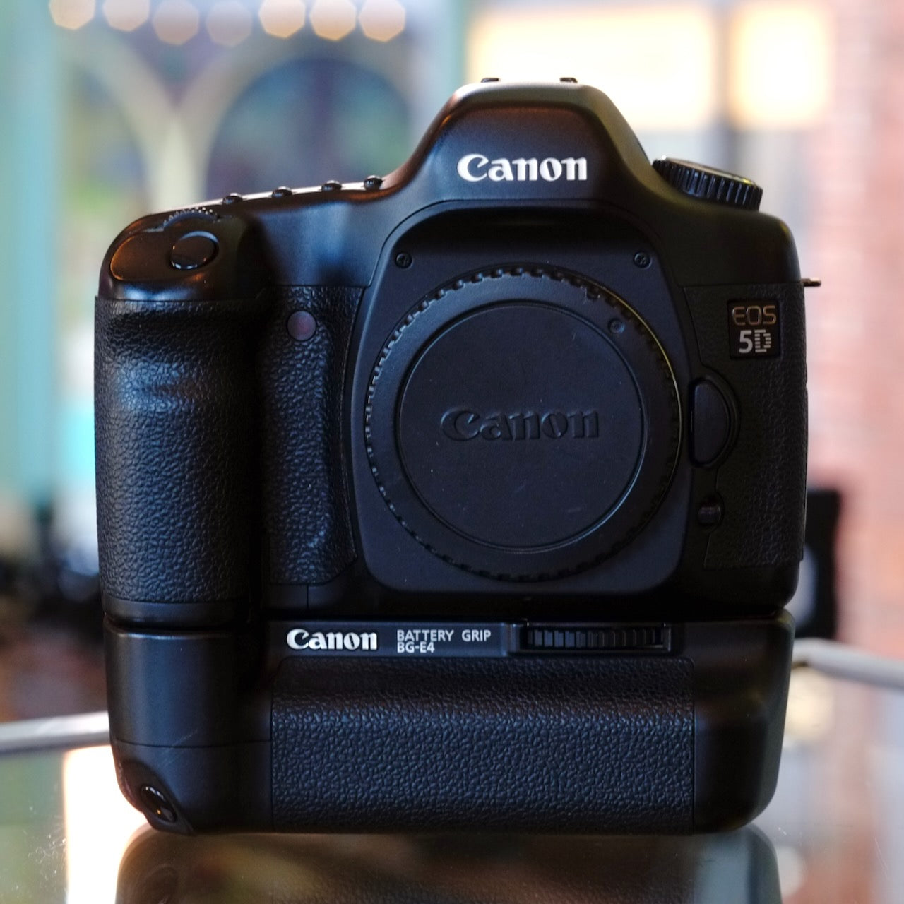 Canon EOS 5D with BG-E4