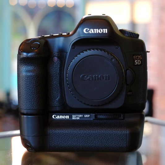 Canon EOS 5D with BG-E4