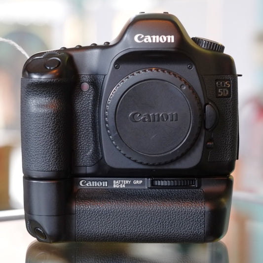 Canon EOS 5D with BG-E4