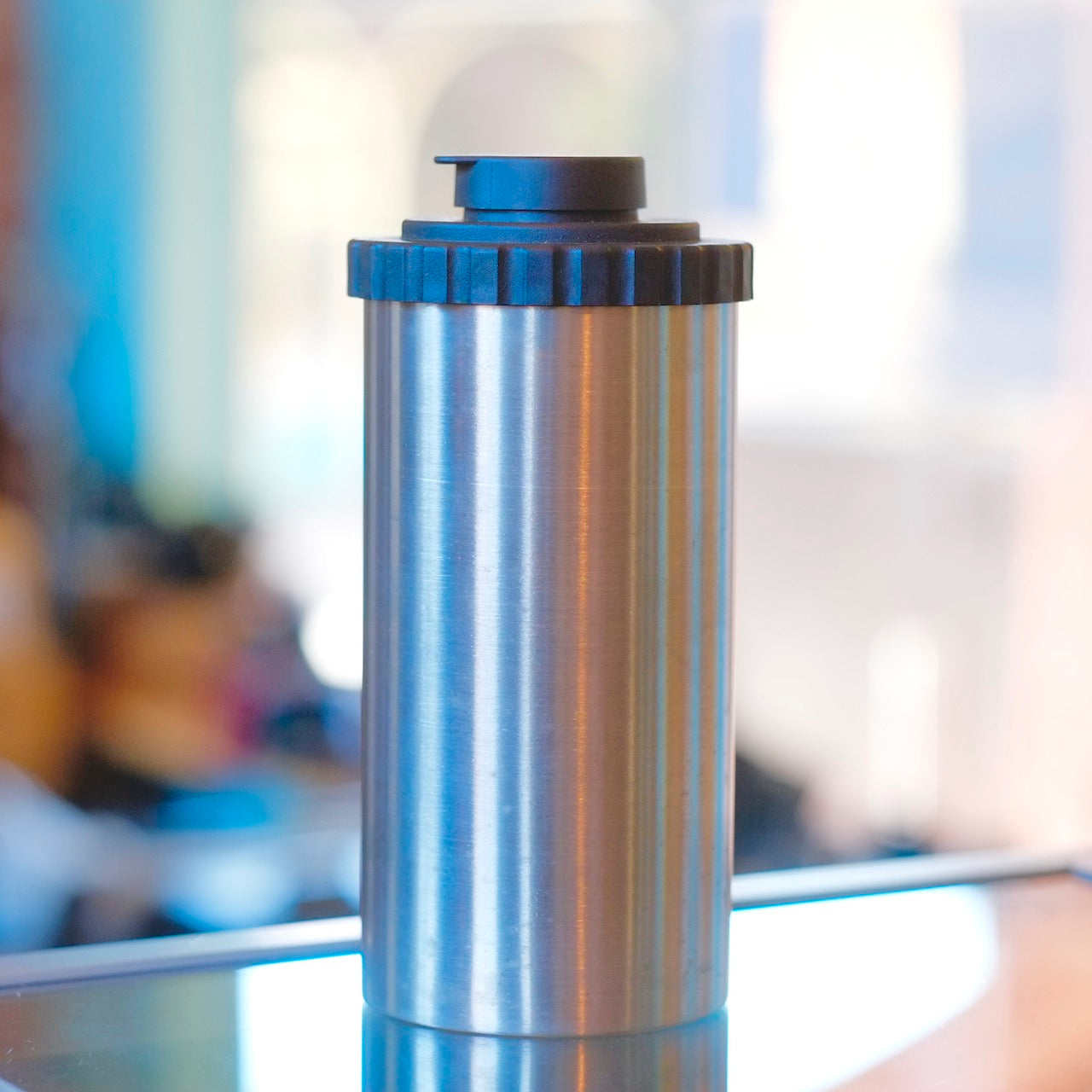 Steel developing tank with two 120 reels