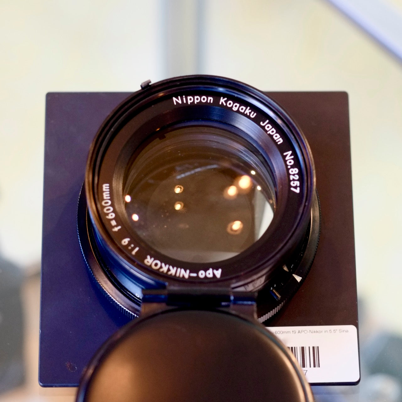 Nippon Kogaku 600mm f9 APO-Nikkor in 5.5" Sinar board