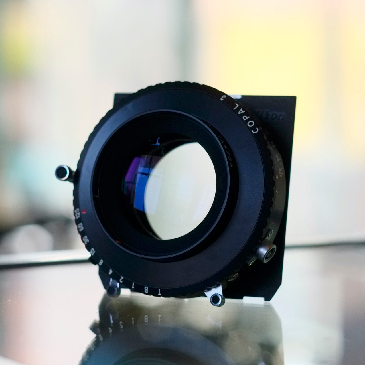 Nikkor-M 450mm f9 with Copal 3 shutter