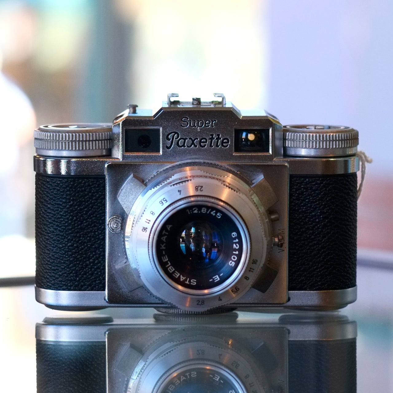 Braun Super Paxette with 45mm f2.8 Staeble-Kata