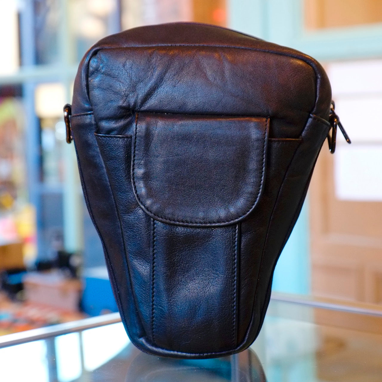 Leather camera case